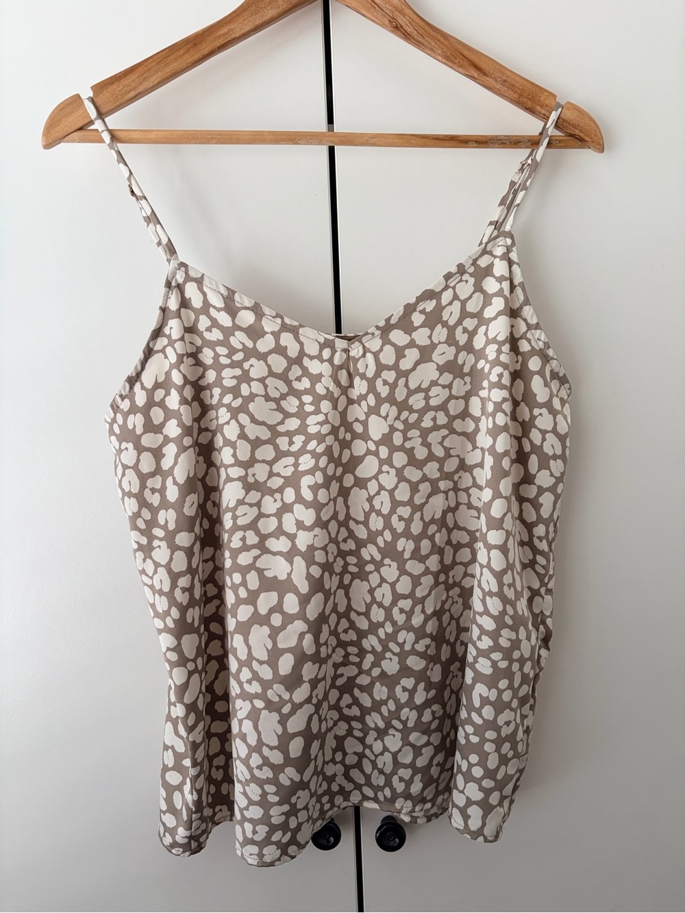 By Together Taupe and Cream Leopard Print Cami Top